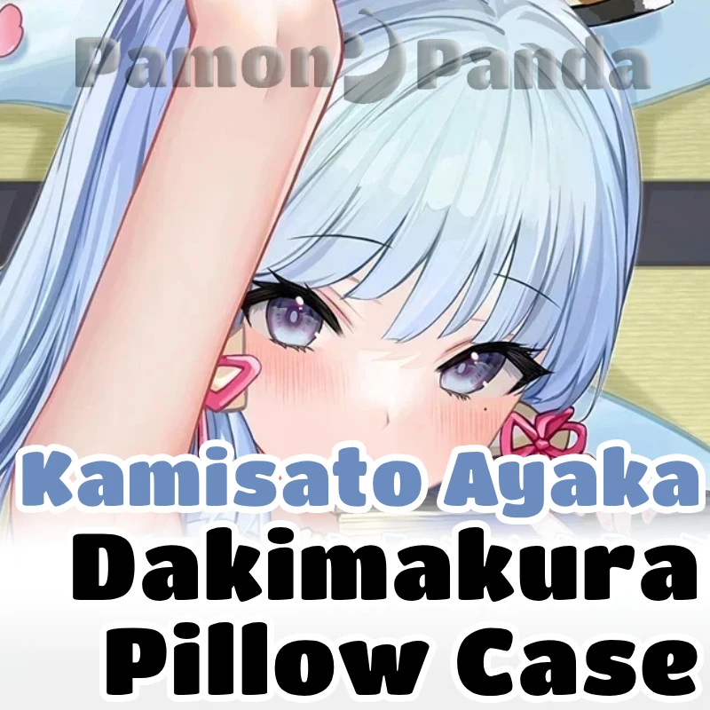 Kamisato Ayaka Dakimakura Genshin Impact Hugging Pillow Case Full Body Cushion Cover Pillowcase Home Bedding Gift Decor CYTM62