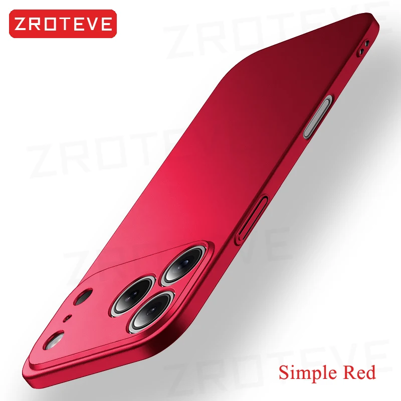 Für iPhone 18 17 Pro Max 17e 16e 16 15 14 Plus 13 Mini Hülle ZROTEVE Ultradünne Matte Harte PC-Abdeckung für iPhone17 Air Handyhüllen – Detail 23