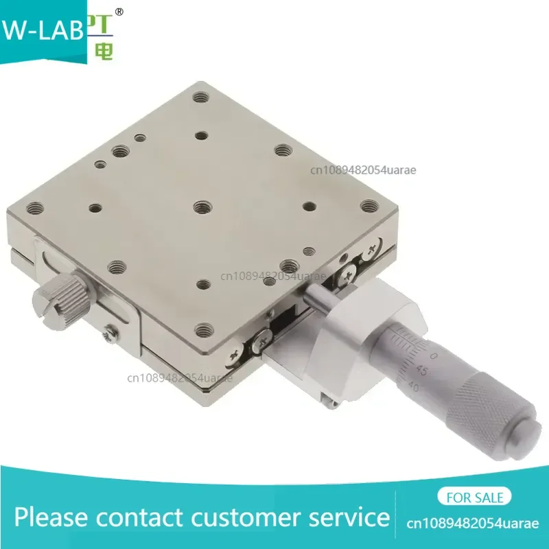 SMPS60-1CR X Axis General-Purpose Stainless Steel Translation Stages/ Stage Size 60 X 60 mm
