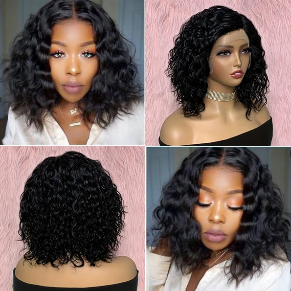 موجة عميقة الدانتيل الجبهة الباروكات شعر الإنسان قبل قطعها 13x4 HD الدانتيل الشفاف شعر مستعار أمامي 180% الكثافة غلويليس الباروكات الأمامية