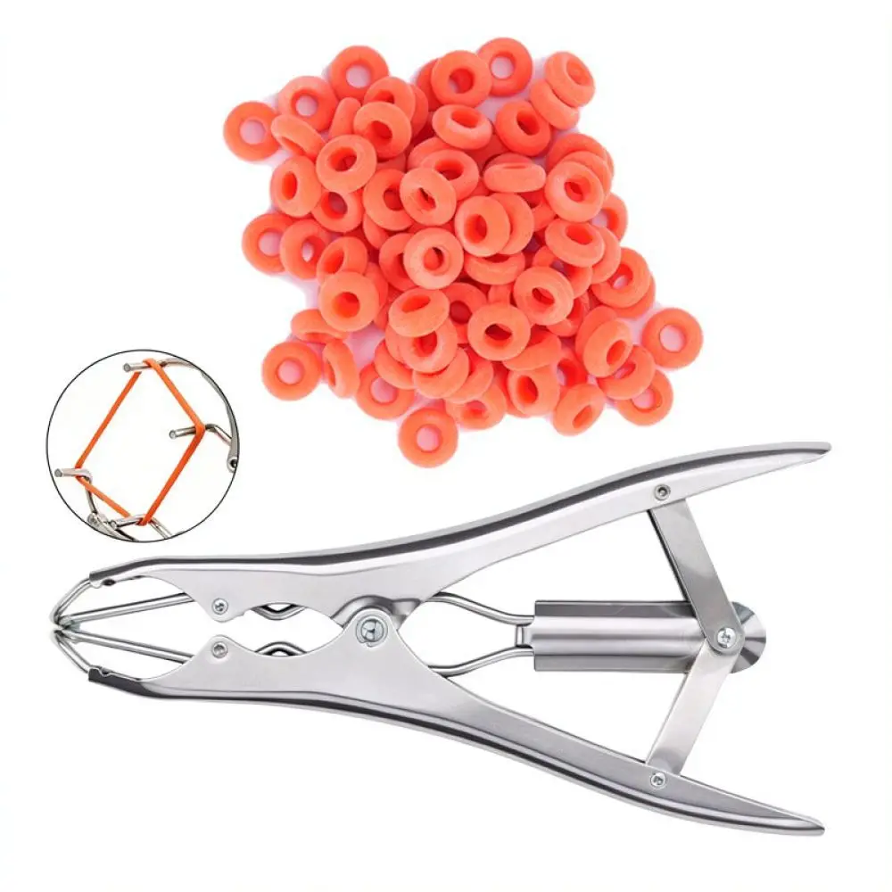 Professional Animal Castration Pliers Tail Docking Tool For Zhimuren Pig Sheep Goat Farm Veterinary Applicator Device
