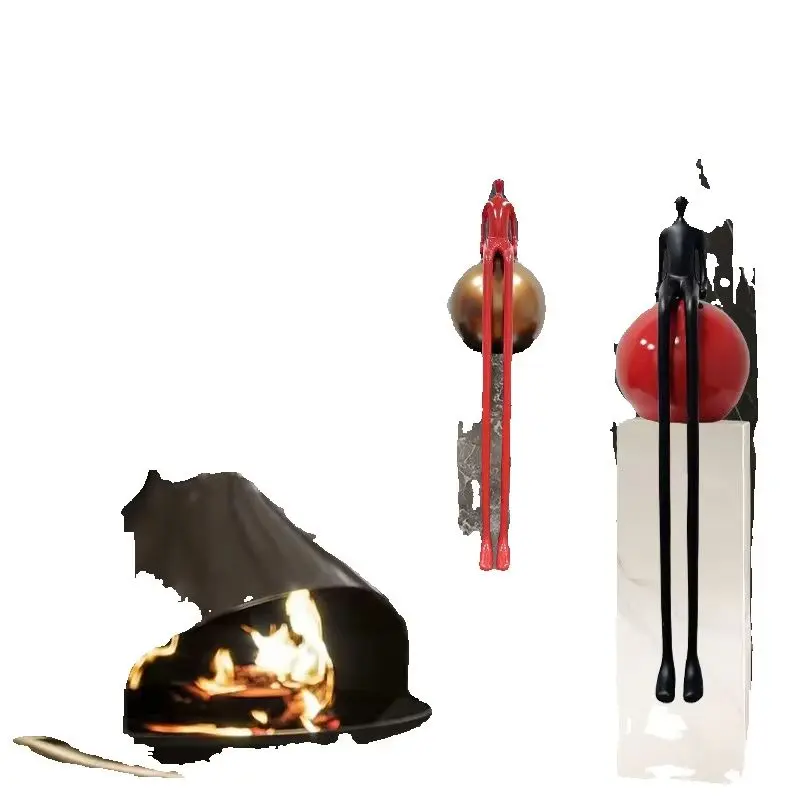 High-end Abstract Long-legged Characters Creative Light Luxury Sales Office Soft Floor Decoration Ornament