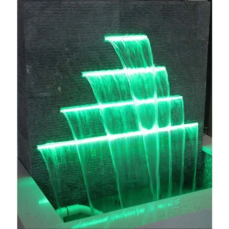 Se venden como pan caliente: Cascada de agua para piscina, fuente de desbordamiento de 30/60/90/120 cm, cascada de acrílico.