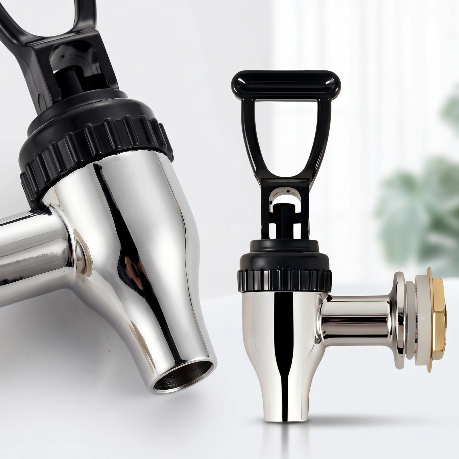 Beverage Dispenser Faucet Threaded Dispenser Tap with Lever Bucket Replacement Faucet Compact Bucket Tap Handle Leak-Proof