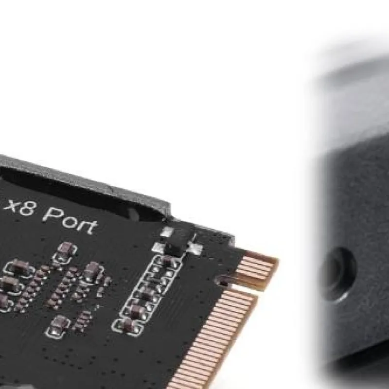 Dual SFF-8643 Mini SAS HD M.2 M-Key SATA 6Gbps 8-Port HDD Expansion Controller Card Aluminum Alloy PCB for Server NAS