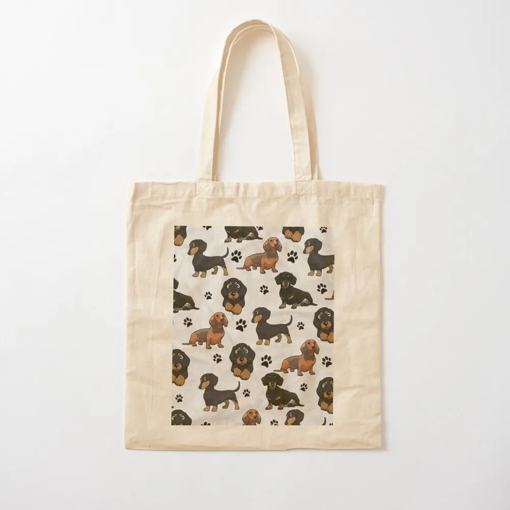 

Dachshund Dog cartoons cute Tote Bag Canvas Beach bag canvas tote bag Gift Canvas Tote