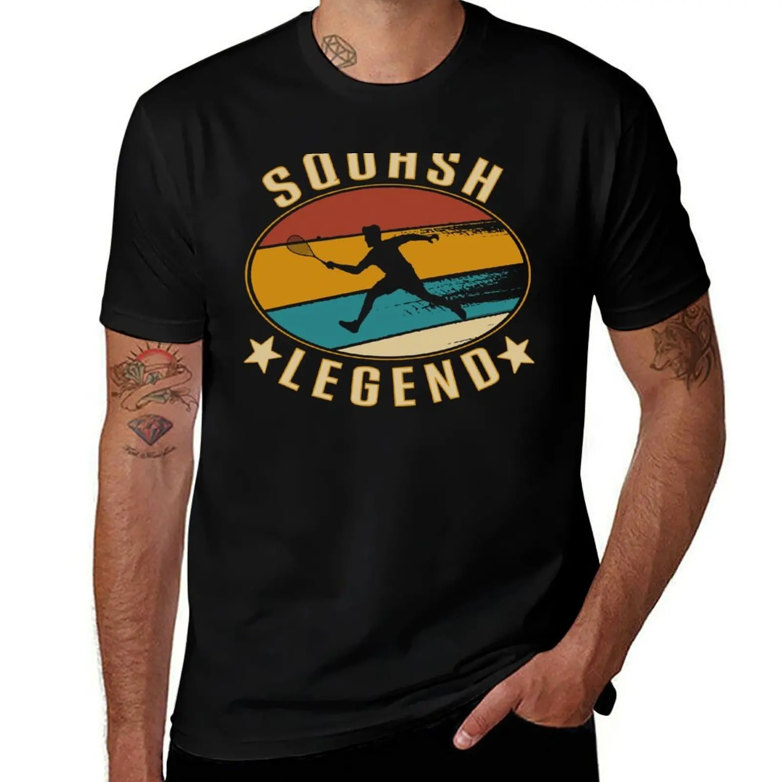 Vintage Retro Squash Legend - Squash Player Squashing T-Shirt Utility Casual Work T-Shirt