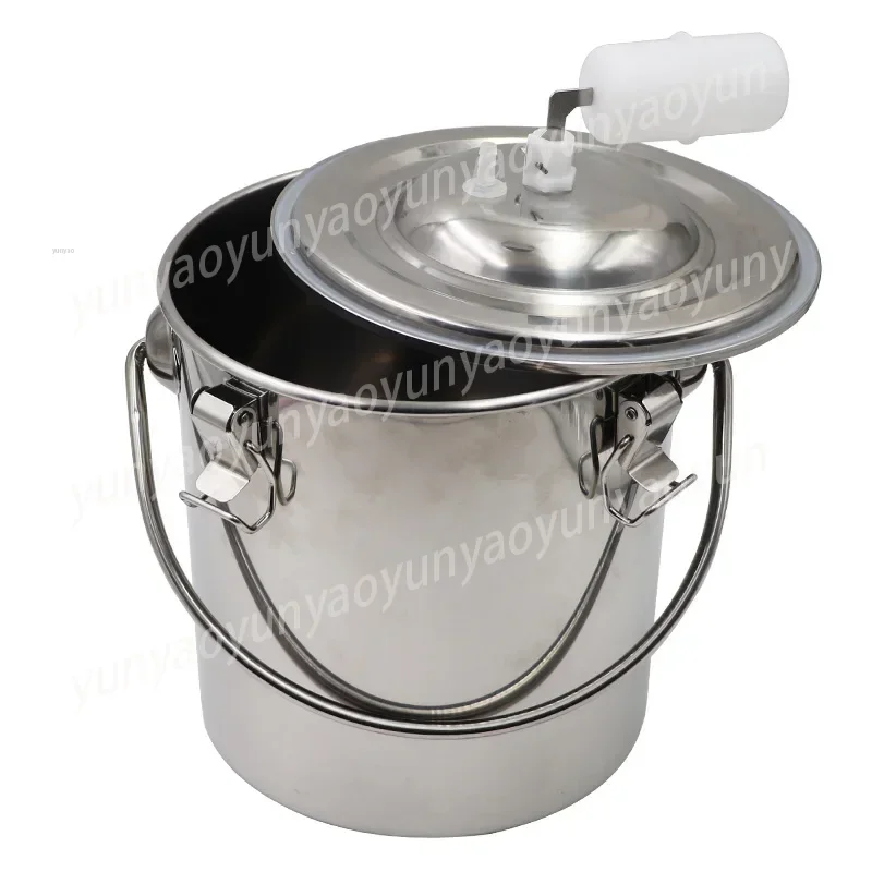 5L Electric Milking Machine for Goat 220V Pulsating Milking Machine Stainless Steel Milker Bucket Farm Livestock Tool V3Q5E4