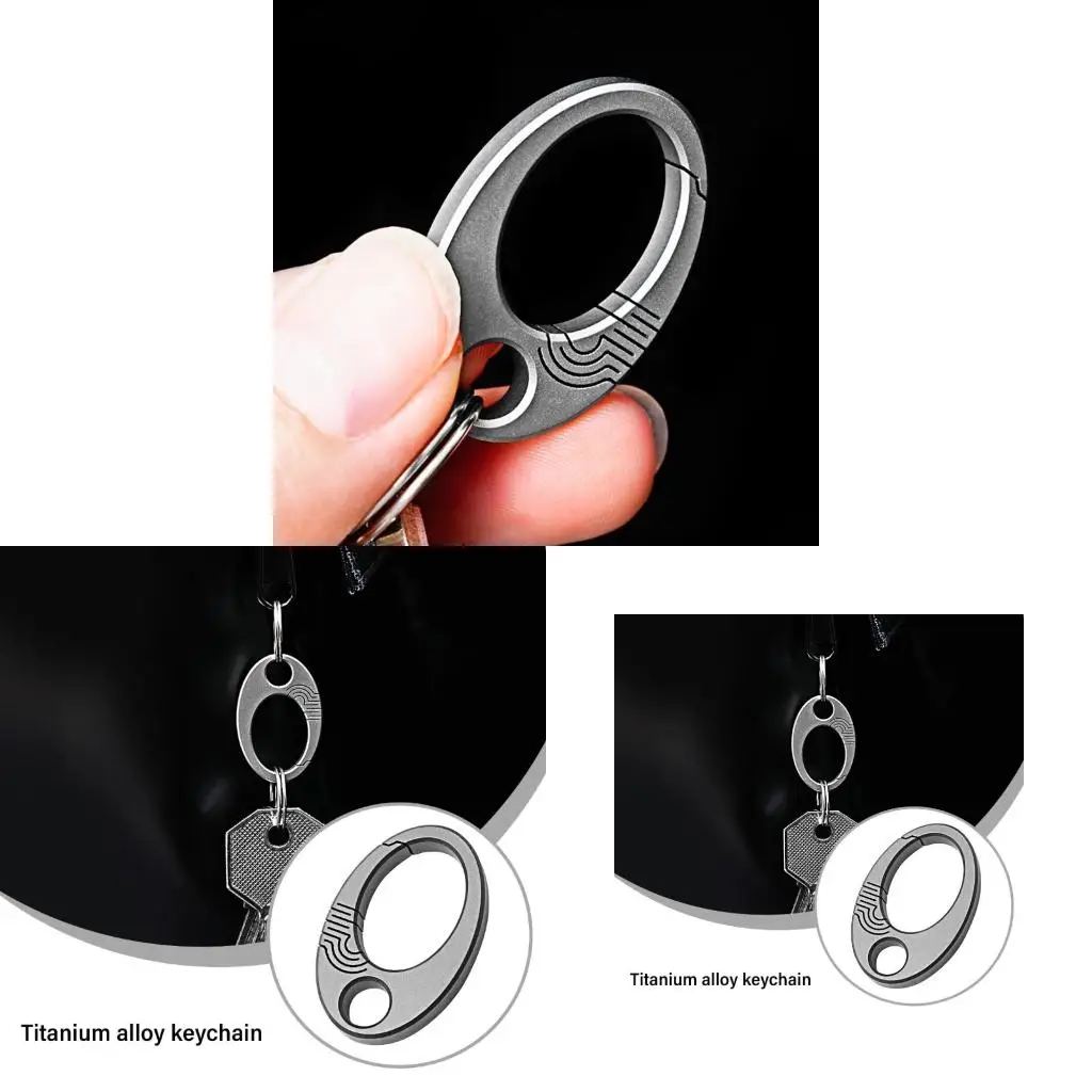 Q39E 2pack Versatiles Aluminum Carabiner Small Carabiner Clip Car Keychains Carabiner for Secures Management