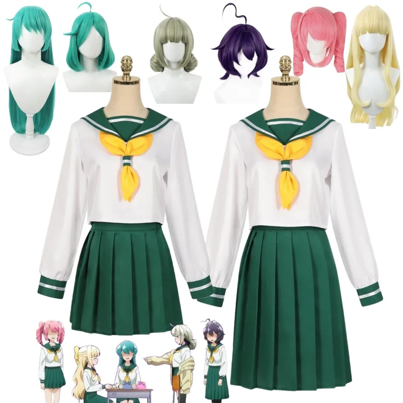 Hiiragi Utena Minakami Sayo Tenkawa Kaoruko Cosplay Anime Gushing Over Magical Girls Araga Kiwi Costume Wig JK School Uniform