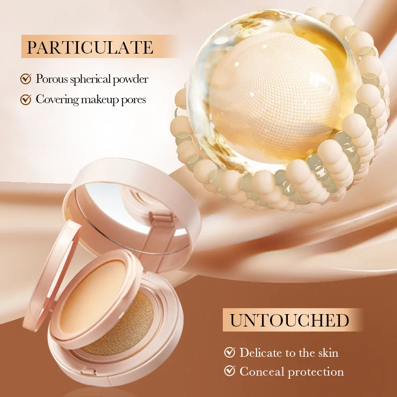 Air Cushion BB Long-lasting Concealer Cushion Compact with Puff Matte Silky Moisturizing Foundation Brightening  Cosmetic