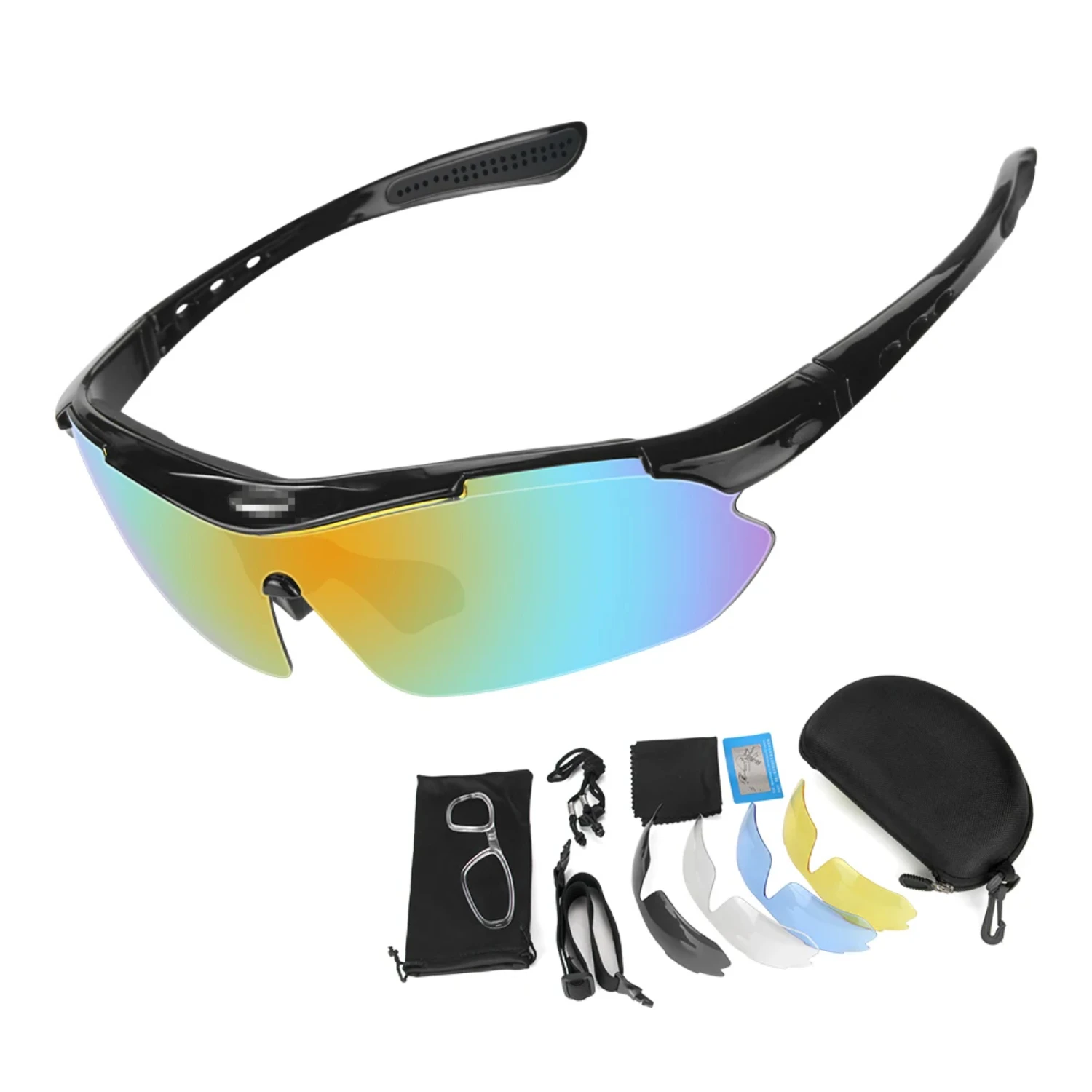 Cycling Glasses 5 Lens Mens Womens Sports Sunglasses Cycling Goggles MTB Road Anti-glare Riding Bicycle Bike Eyewear Protection