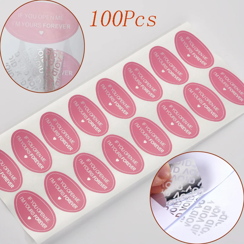 

Hot Sale 100Pcs Warranty Protection Sticker Tamper Proof Security Seal Brittle Paper Warranty Void Label Adhesive Label Guanante