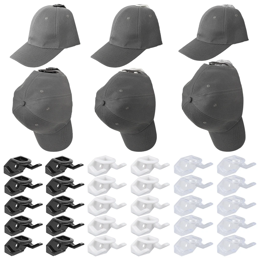 10Pcs Minimalist Hat Display Holder Multi-Purpose Baseball Hat Hangers Modern Caps Hanging Organizer for Home Hat Storage