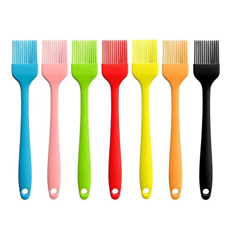 Kitchen Accessories Silicone Oil Brush Food Grade Baking Brush Plastic Handle High Temperature Resistant Barbecue Brush