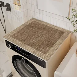 Retro Washing Machine Cover Mat Cabinet Fridge Top Dust ProtectorDrain Pad Kitchen Dish Dry Mat Microwave Oven Cover