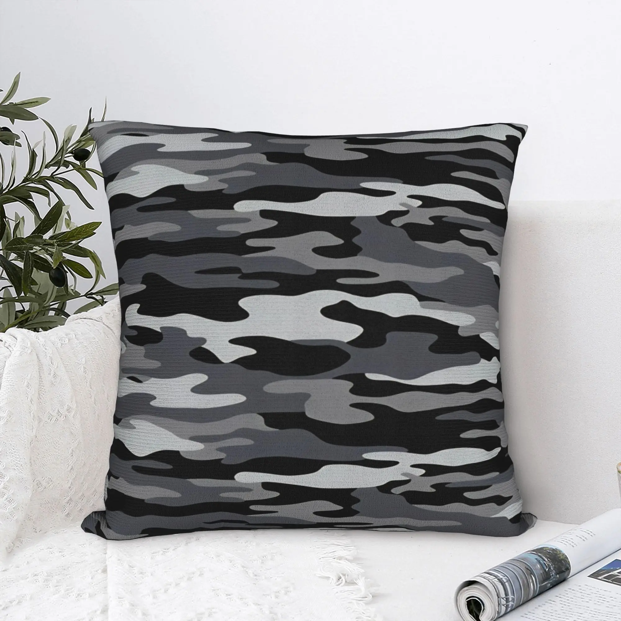 Pillow Cover Dark Urban Camo  Cute Funny Pillow Case For Living Room Chair Pillowcases