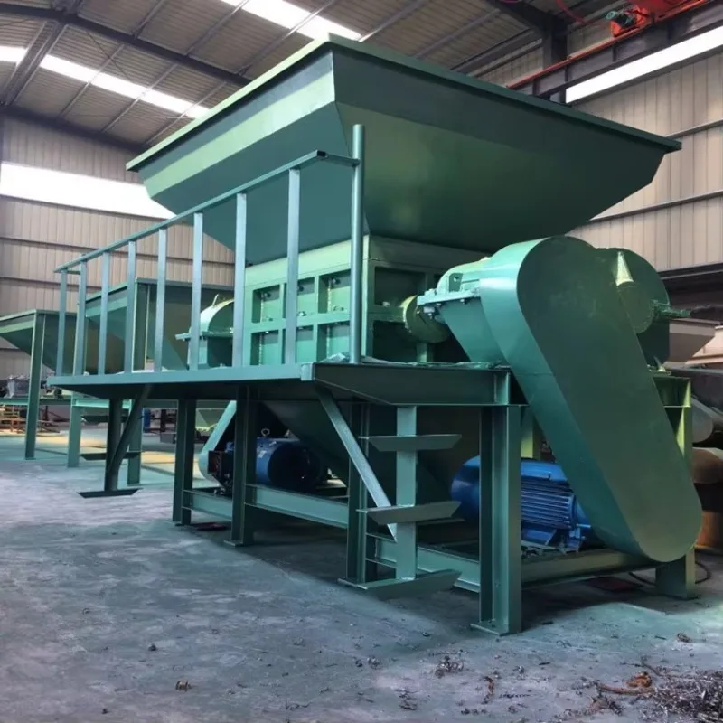 New Double-axis Metal Car Frame Shredder  Paint Bucket Tire Shredder   Domestic Waste Shredder