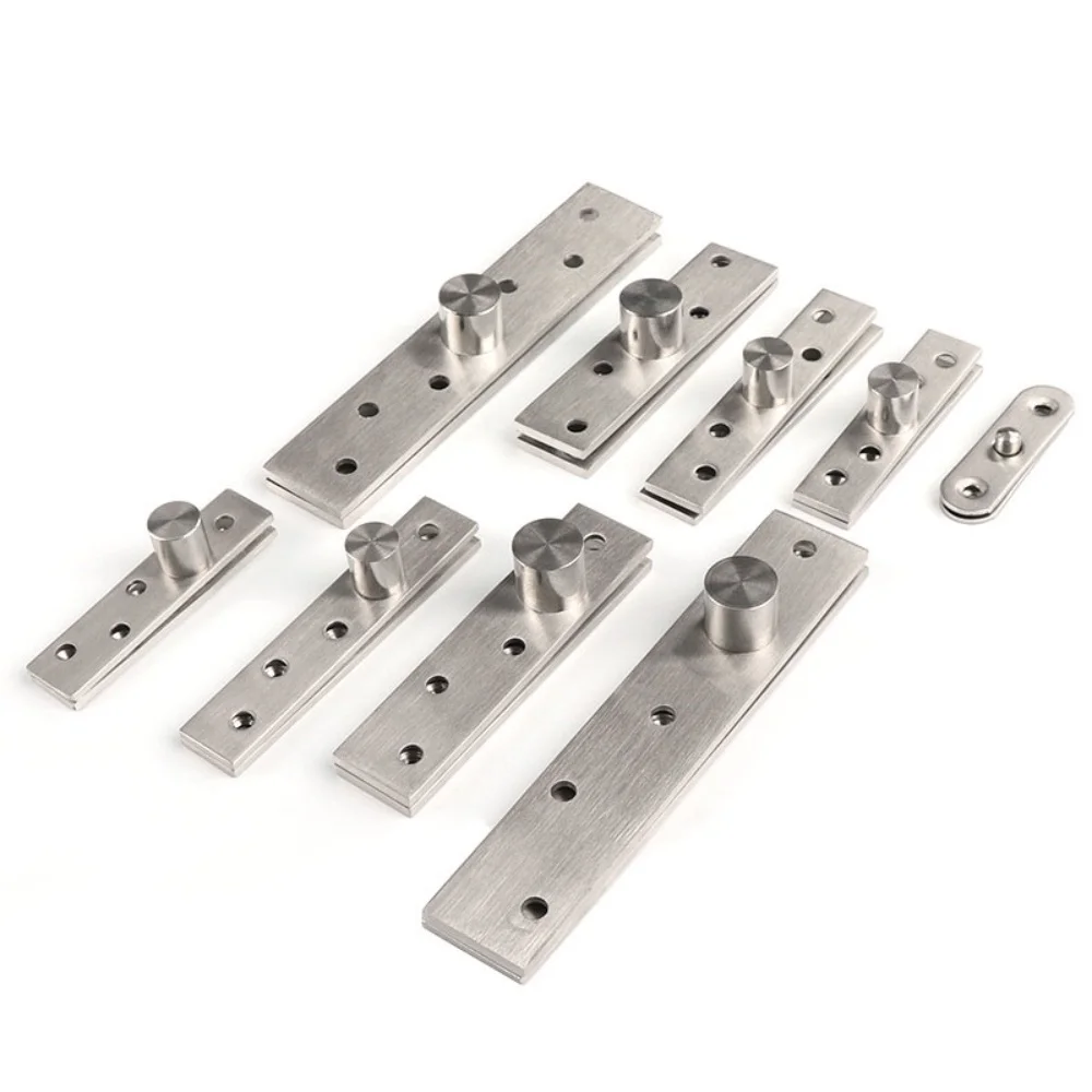 1 Set Stainless Steel Rotating Door Hinge 270 360 Degree Hidden Pivot Heavy Duty Concealing Central Offset Revolving Door Hinge