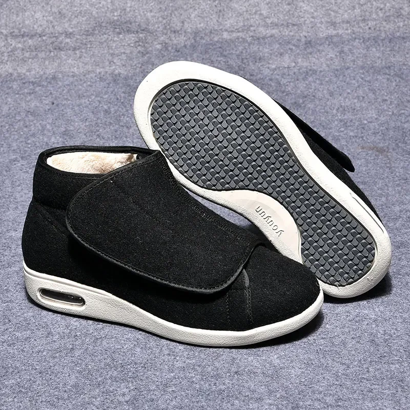 VIP Men Casual Solid Color Shoes Unisex Comfortable Plush Shoes Men Soft Shock-absorbing Sneakers Plus Size