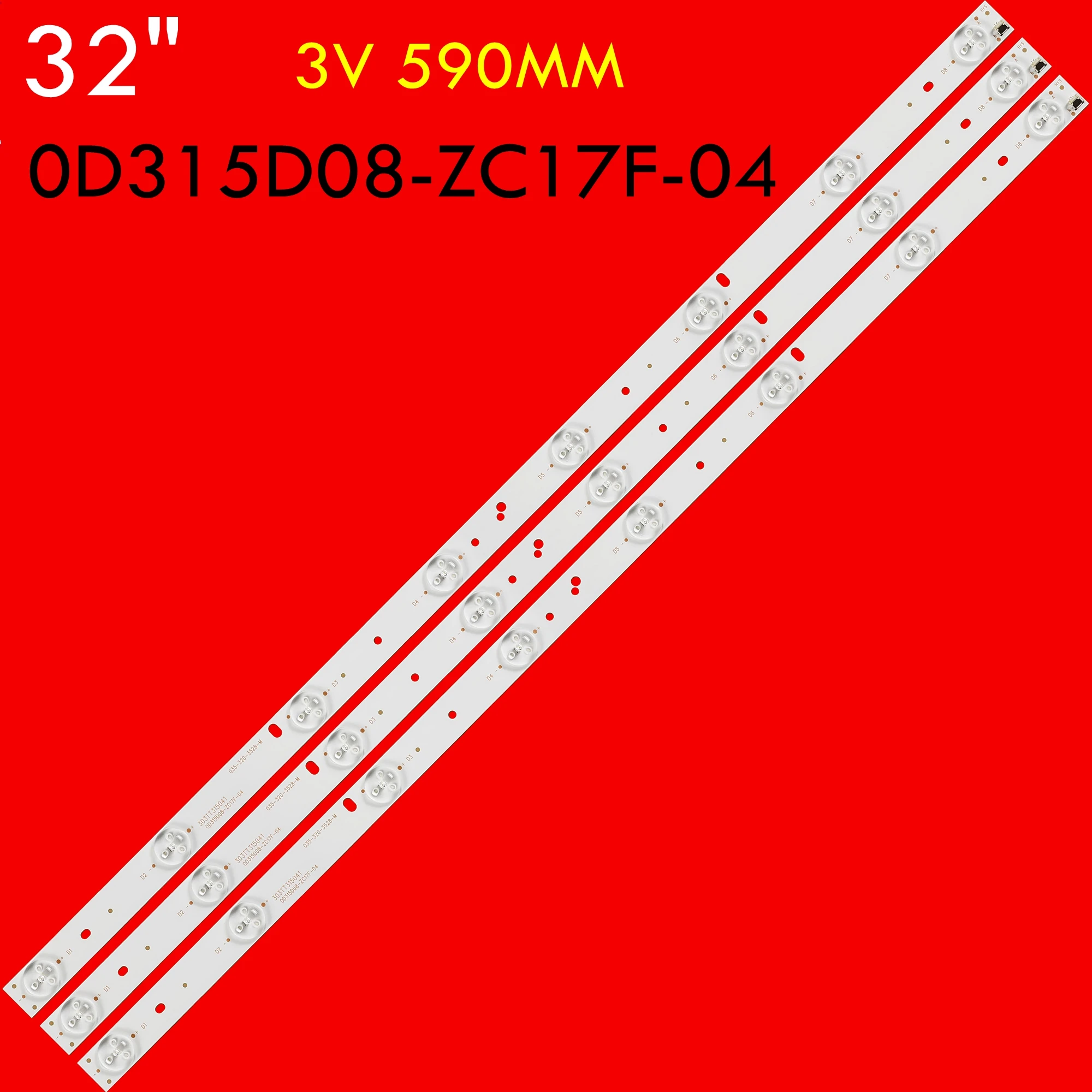 LED TV Backlight Strip for LT-32C340 A320ED2TU3 LC320TU3A K32DLT1H TVD1801-32 TQL32R4PR005 303TT315041 0D315D08-ZC17F-04