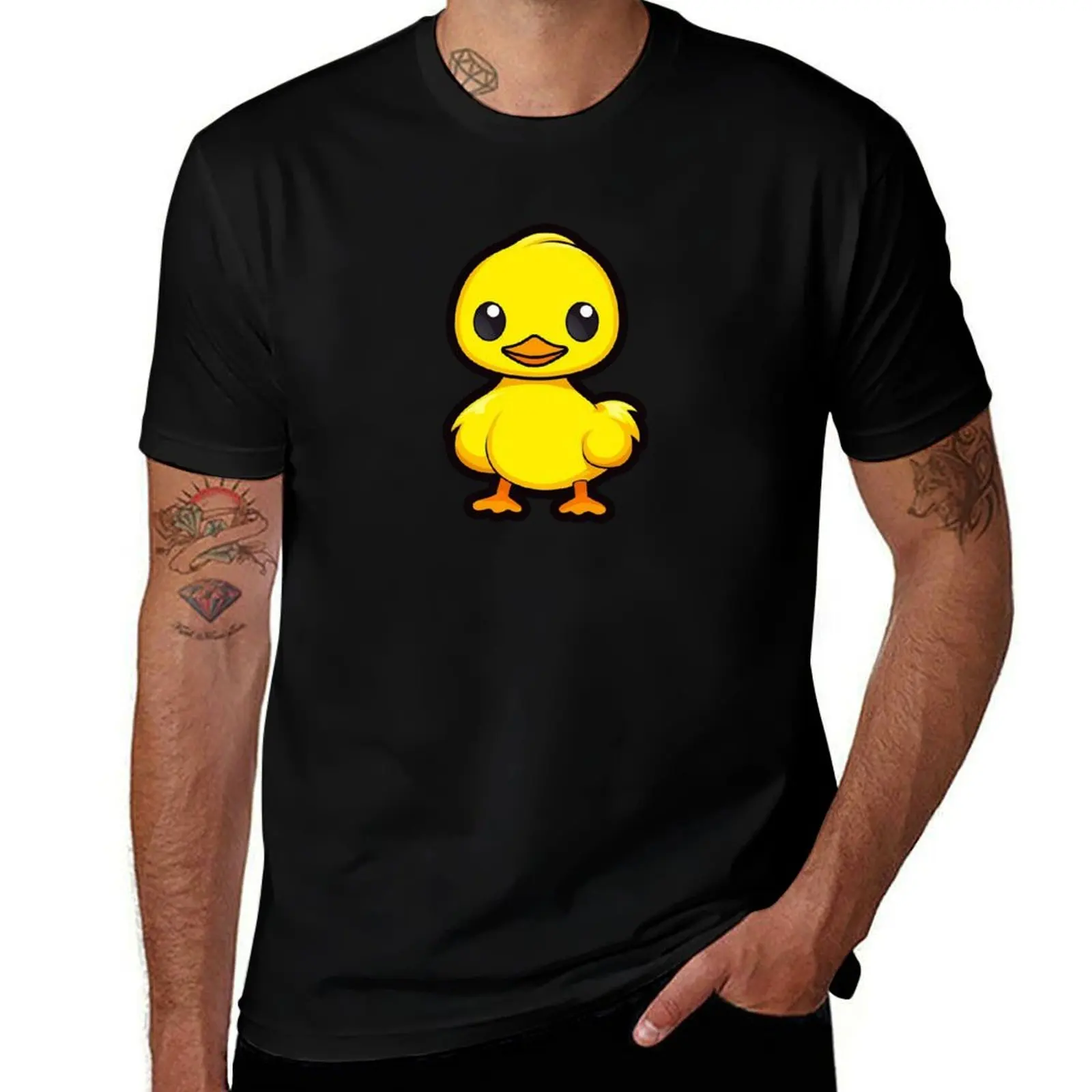 

Tiny Duck T-Shirt t shirts for man graphic tees black cotton t-shirt plain for man package T-Shirt