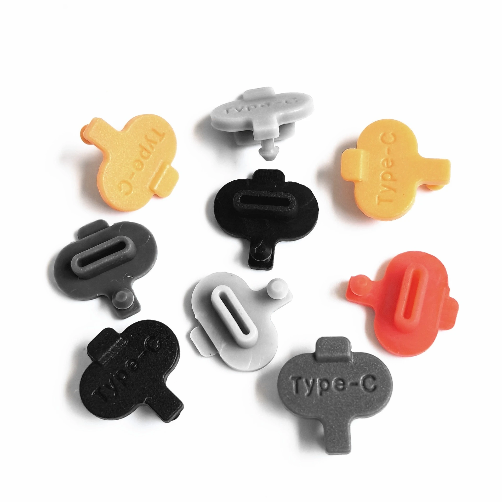 type C dust cap 100pcs protective cover dustproof waterproof plug charging port silicone cover