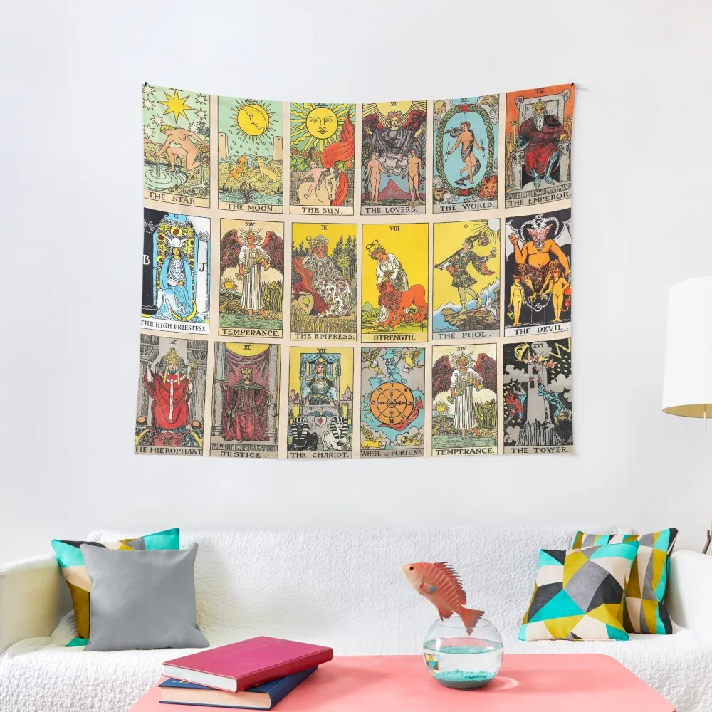 

Tarot Cards Tapestry Decoration Wall Aesthetic Room Decor Korean Room Decorator Wall Coverings Tapestry