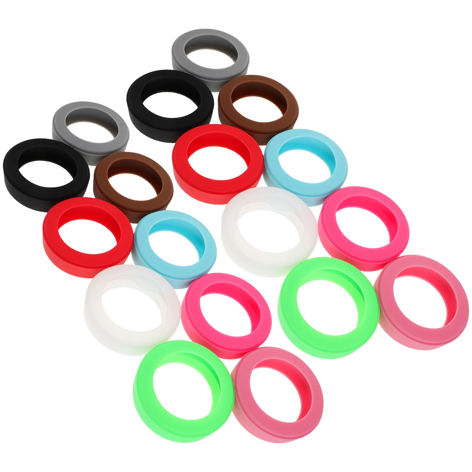 18 قطعة ربطات كابل سيليكون ملونة قابلة لإعادة الاستخدام منظم سلك مرن لشحن الأسلاك إدارة الكابلات الأشرطة متعددة الأغراض ل