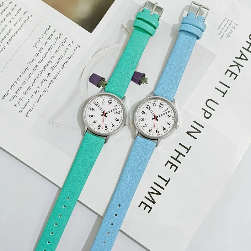Fashion Women Watch Elegant Quartz Watches Pu Leather Strap…