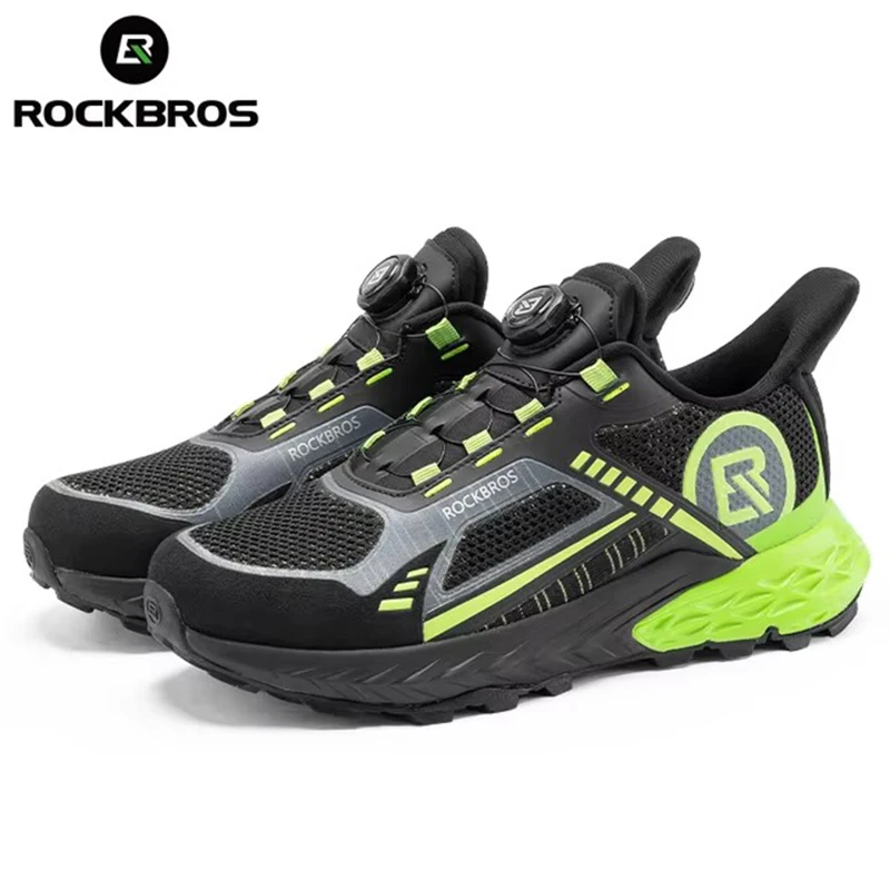 

ROCKBROS Men's Cycling Shoes Sports Sneakers Anti slip Breathable Outdoor Camping Hiking Shoes Casual Travel Bicycle Shoes