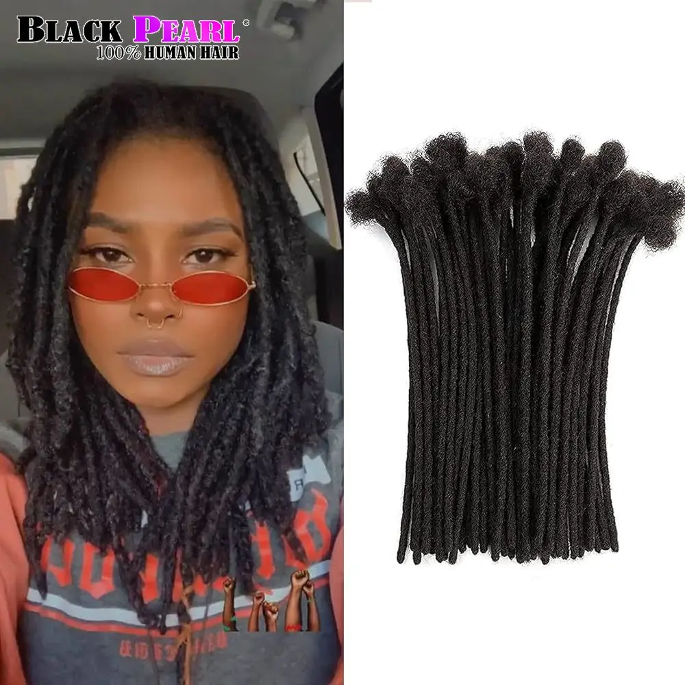 Human Hair Dreadlocks Loc Extensions Kinky Straight 100% Human Hair Dreadlocks Extensions 100% Human Hair Dreadlock Extensions