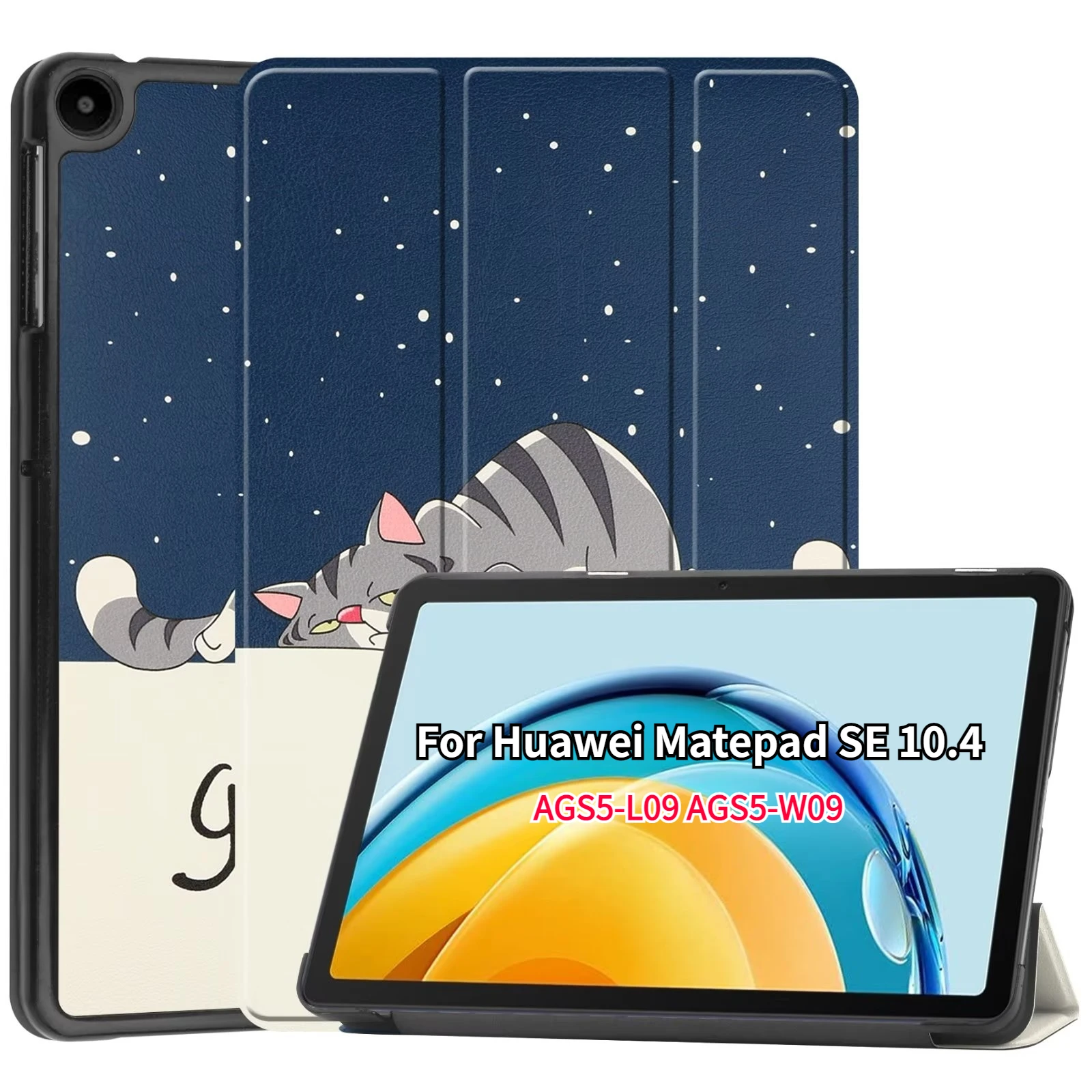 

Shockproof Smart Tablet Case for Huawei MatePad SE 10.4 2022 AGS5-L09 AGS5-W09 Smart Case with Flip Stand Casing Cover