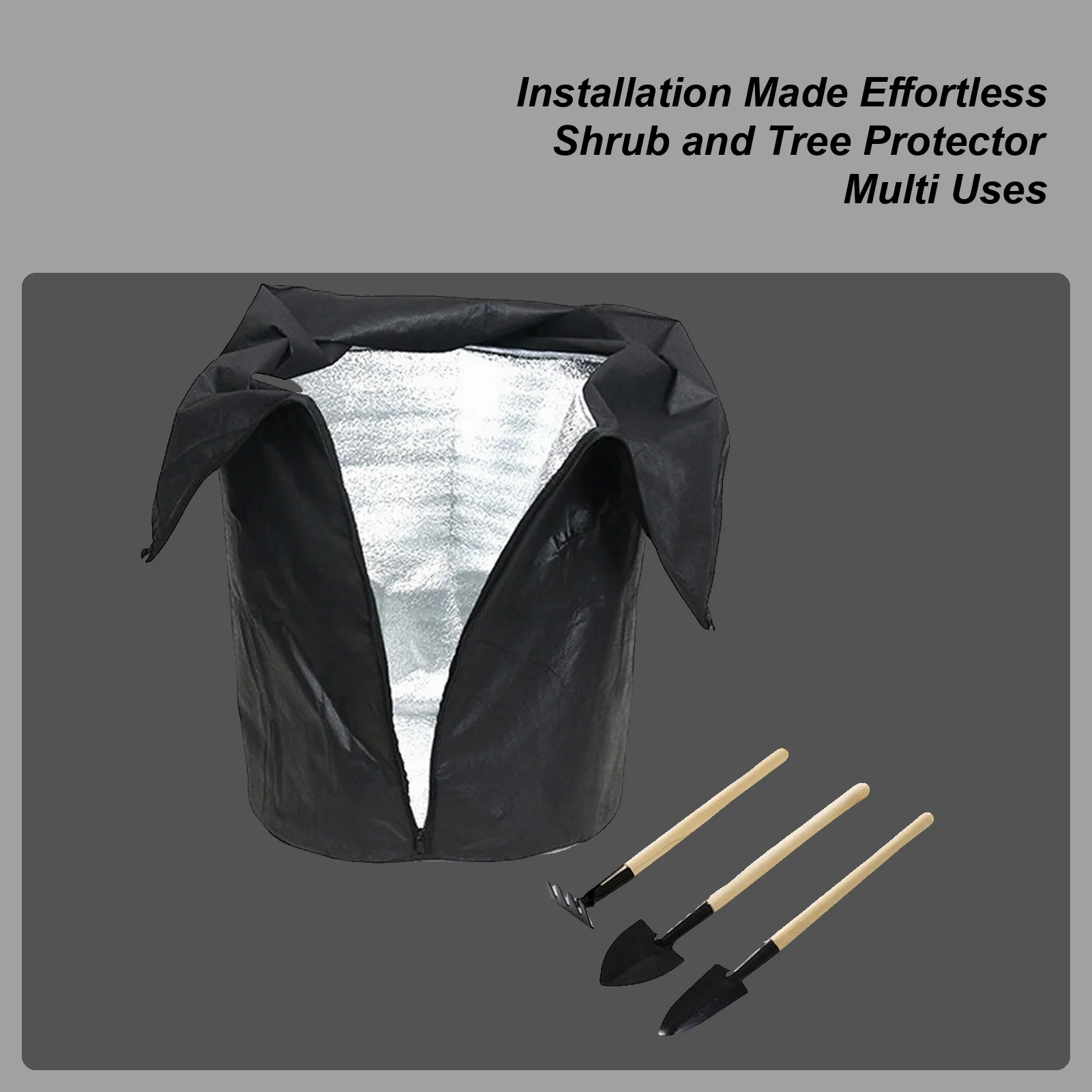 Plant Cover Insulation Bag With Drawstring Zipper Plant Covers Freeze Protection For Flowers Shrubs Outdoor Garden Patio Lawn