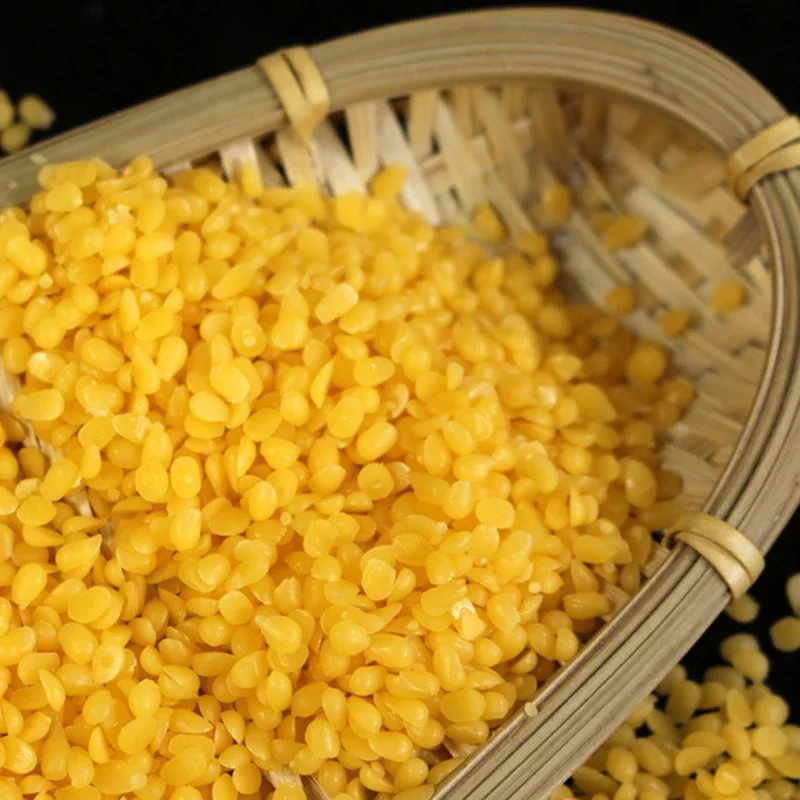 0.5/1KG Yellow Beeswax Particles Natural Raw Materials For Candle Making DIY Handcraft Lipstick Cosmetics Wax Candle Accessories