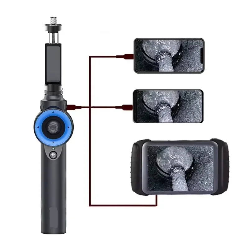 360 Degree Joystick Rotation USB Borescope Snaked Inspection Camera with 6mm Diameter Lens Mini Endoscope