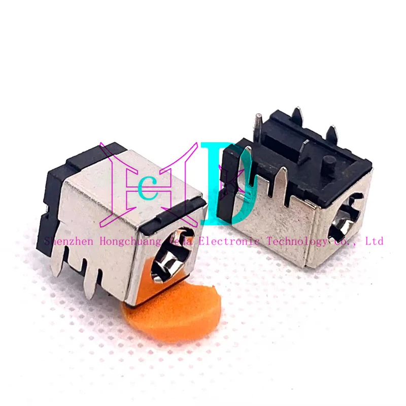 5PCS High Current DC Charging Power Outlet DC-007B 5.5*2.1mm 5.5*2.5mm Bracket Copper For Laptop Power Socket DC007B DC007