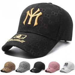 Hats for Men 2024 New MY Letter Embroidered Baseball Cap Kpop Fashion Couple Snapback Cap Men and Women Sun Hats Chapeau Homme