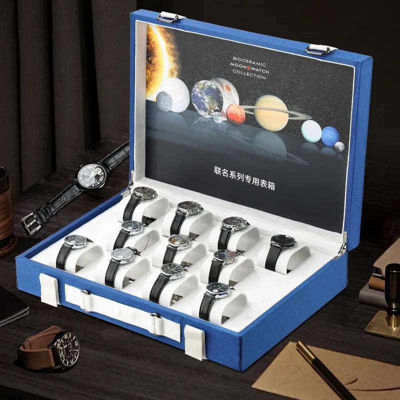 

Роскошная коробка для часов, мужские дорожные коробки для хранения, домашние многофункциональные пыленепроницаемые часы, чехол для часов, подарочный органайзер, принадлежности для дисплея