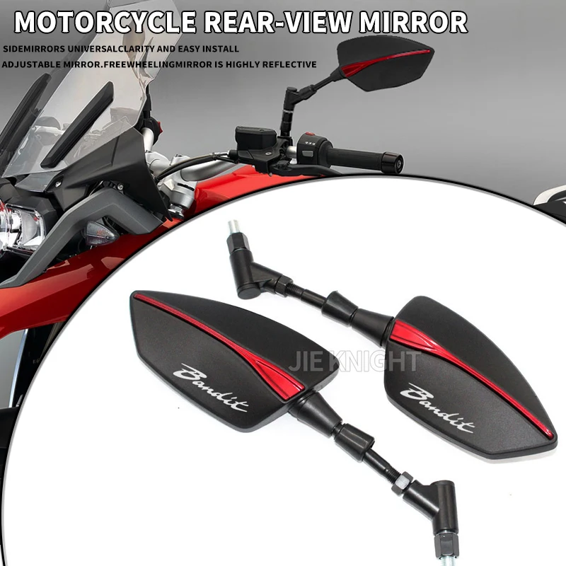 Ajuste para Bandit GSF 250 600 600S 650 650S 650N 1200 1250 Bandit 650S espejos retrovisores laterales para motocicleta