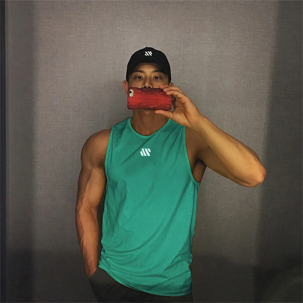 Vest Men\'s Summer Sports Shirt Street Sleeveless High Quality Men\'s T-Shirt Fitness Training Vest Sports Vest Clothing New 2023