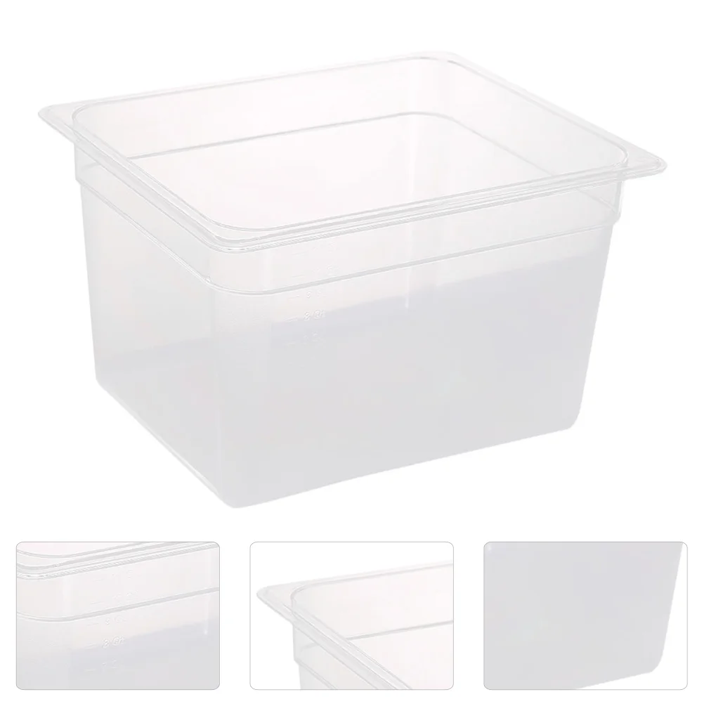 

11l Low Temperature Slow Cooker Container Water Tank Sous Vide Steak Lid Accessories Clear Crates with Cover Household Plastic