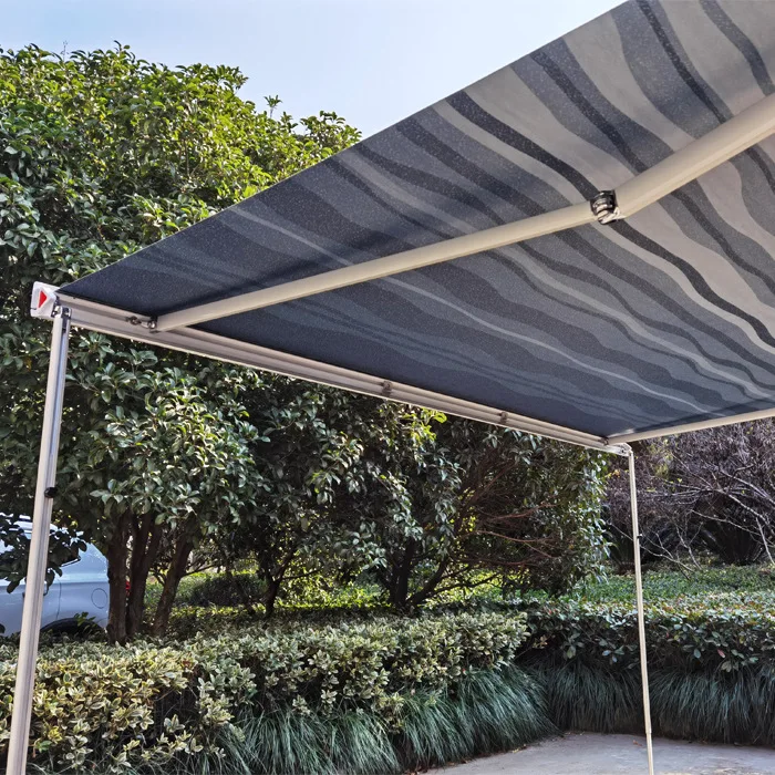 RV Exterior Accessories 3.0*2.5M Manual Control Side Awning Waterproof Retractable Motorhome Cassette Awning Sunshade view 5