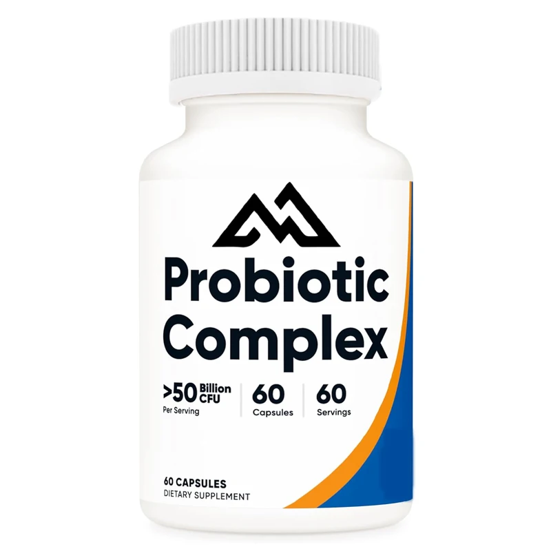 

Probiotic complex -50 billion colony units, 60 capsules male and female probiotics - vegetarian capsules, non GMO, gluten free