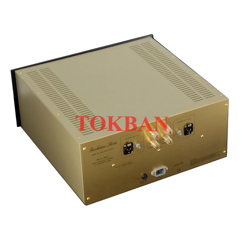 Tokban 1:1 Replica FM711 MK2 250w*2 Power Amplifier High Power XLR RCA Balanced Input BOLOCK Transformers HIFI Audio Amplifier