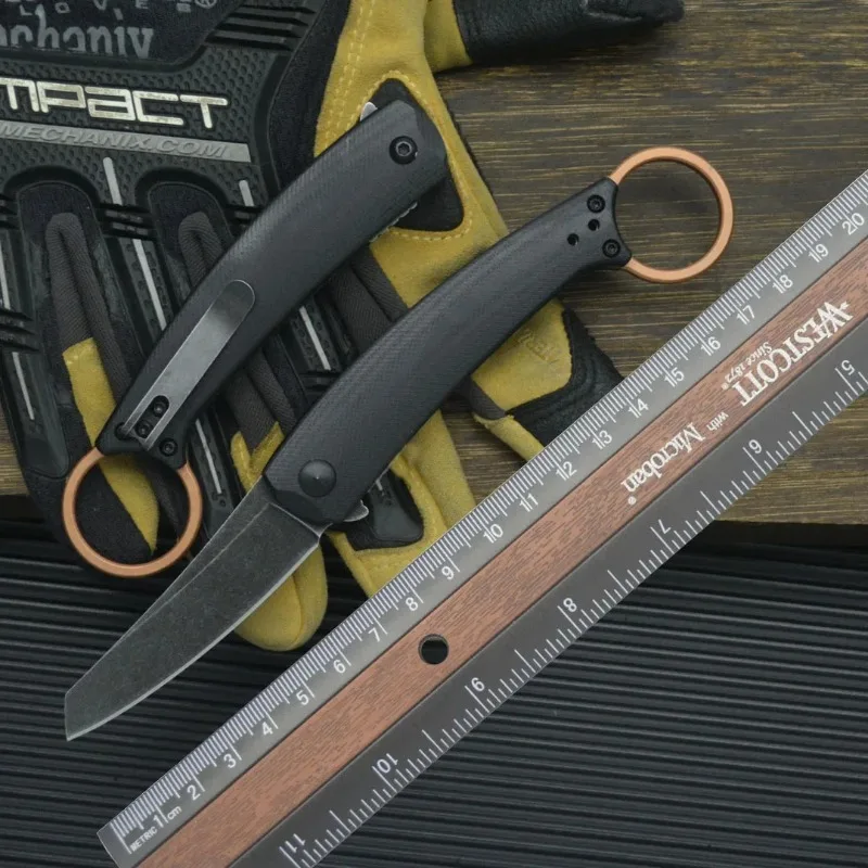 Cr 7150 folding knife G10 handle D2 steel high hardness outdoor knife camping pocket survival edc knife