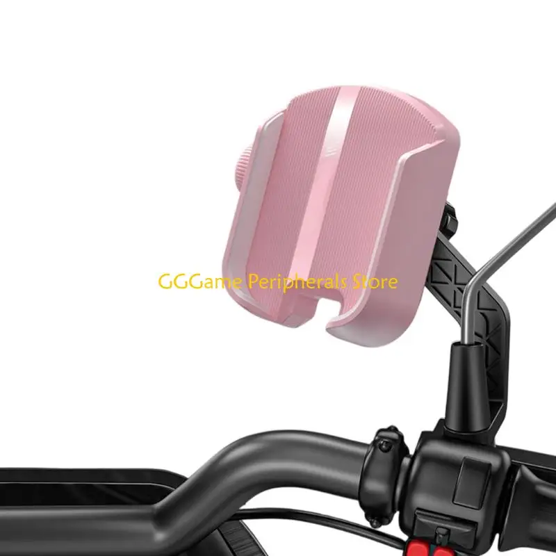 U55B Phone Holder for Scooter E-Bike Motorcycle Handle Bar/Rear View Mirror Mounted Shockproof Stand Holder Cellphone Cradles