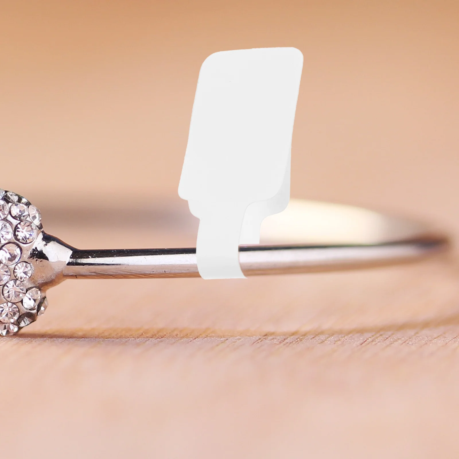 100Pcs Jewelry Price Tags Self-Adhesive Label Stickers Paper Price Stickers for Rings Earrings Bracelets Necklace Display Cards