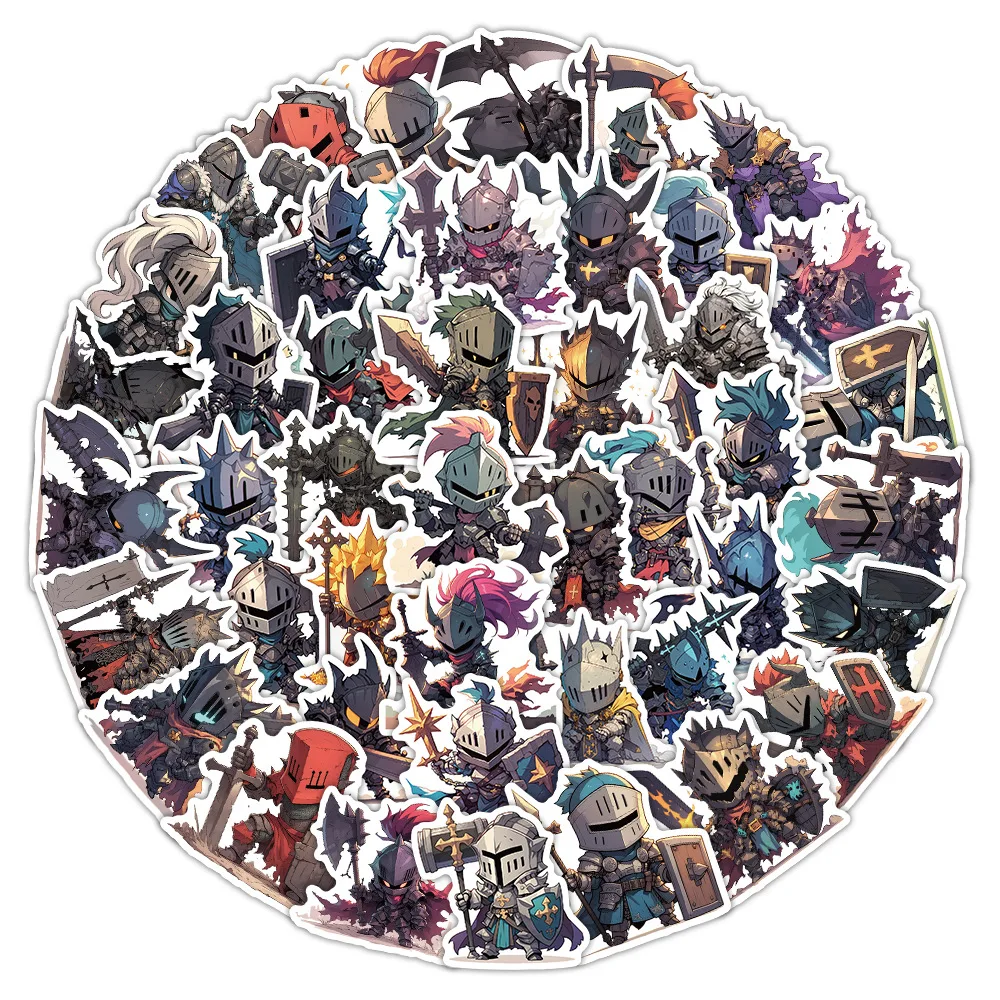 10/54 قطعة جديد كول فارس شخصية الكتابة على الجدران ملصقات الإبداعية الكرتون ملصق مائي دفتر الهاتف الغيتار ملصق مضاد للمياه ألعاب أطفال #3