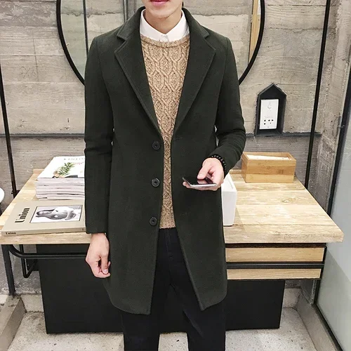 Long Cotton Coat Autumn Winter New